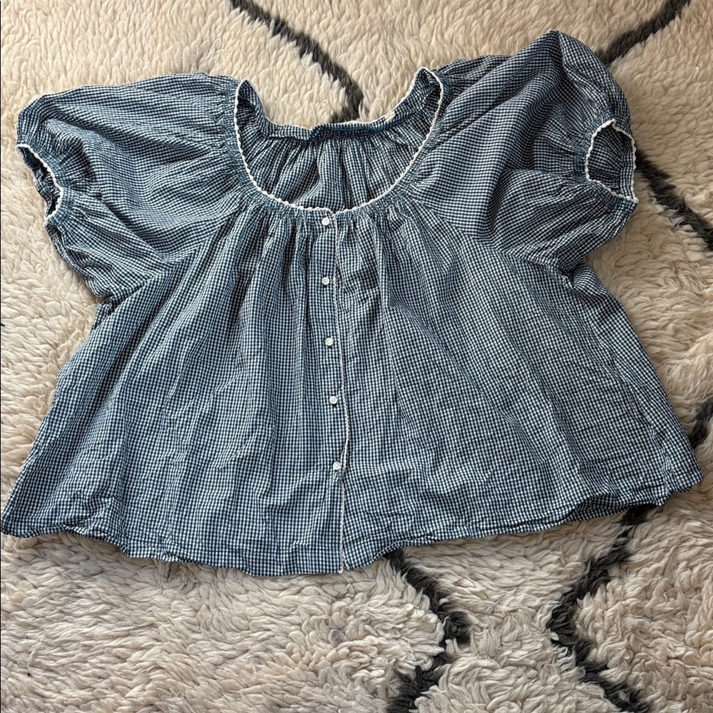 Doen Tennessee in Blue Azure Paris Gingham - Picture 5 of 16